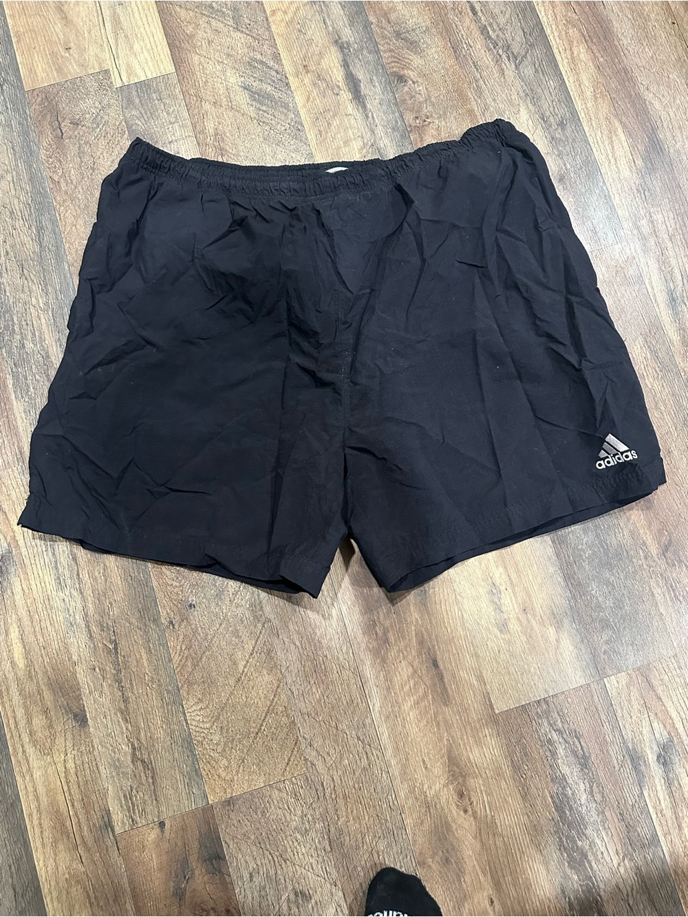 adidas Black Men's Athletic Running Shorts
